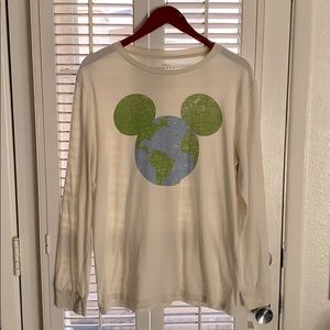 Mickey Mouse long sleeve shirt, Cream.